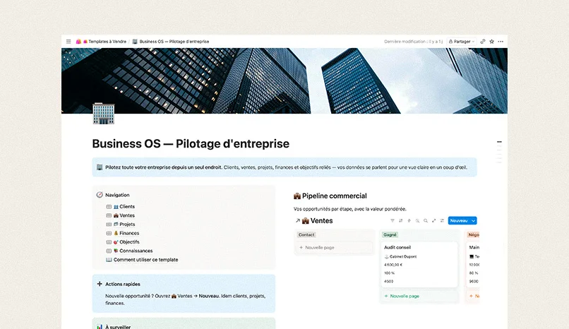 Business OS — Pilotage d'entreprise