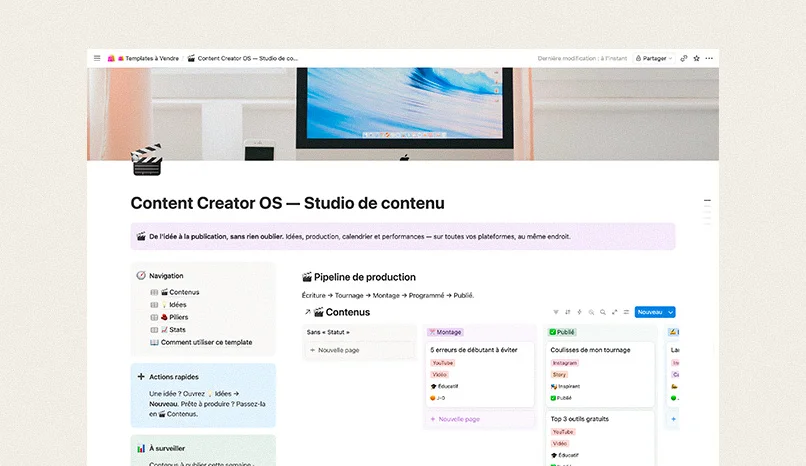 Content Creator OS — Studio de contenu