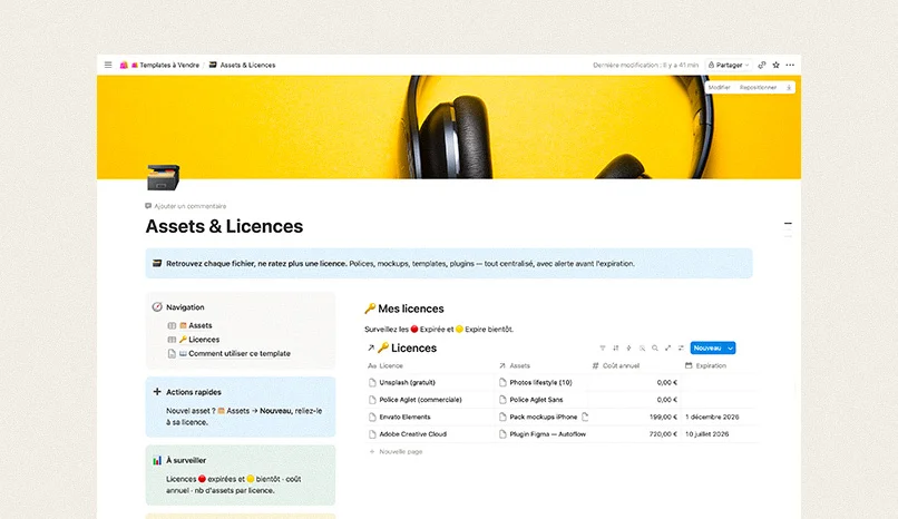 Assets & Licences