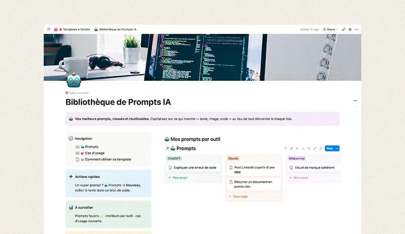 Bibliothèque de Prompts IA